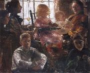 Lovis Corinth The Family of the Painter Fritz Rumpf oil on canvas